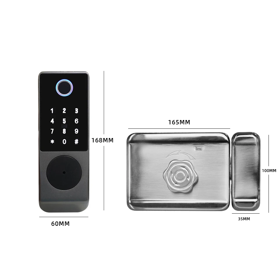Водонепроницаемый дверной электрический замок с ободом набор цифровым