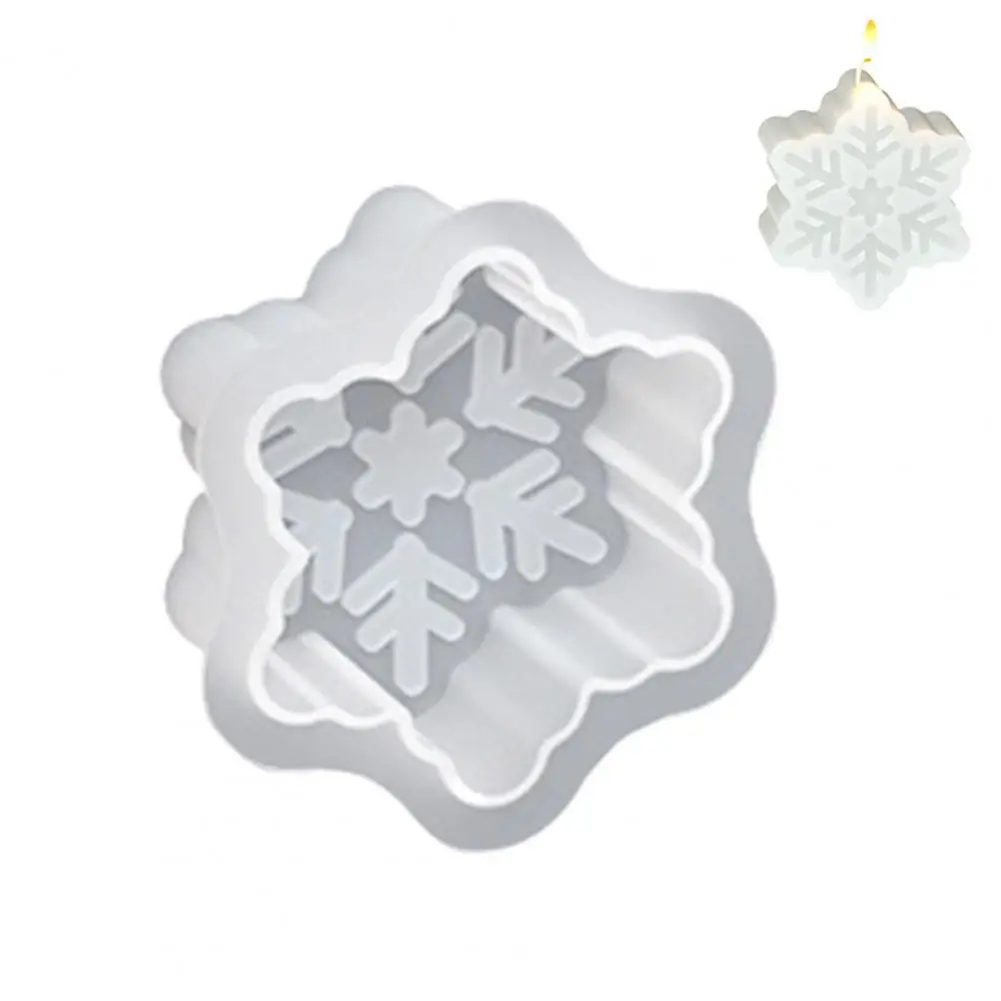 Форма для изготовления мыла Рождественская Снежинка лось силиконовая форма