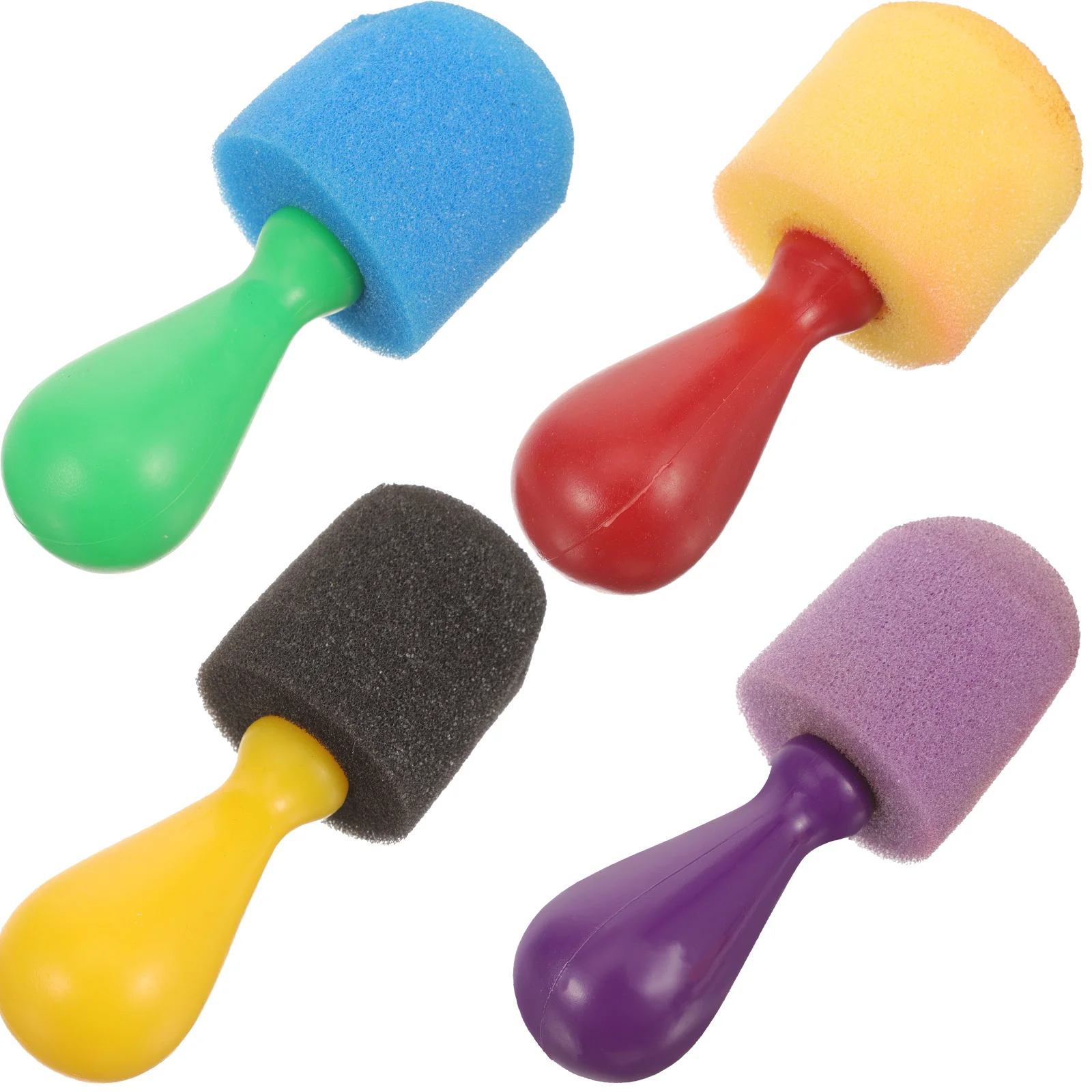 

4 Pcs Paintbrush Novelty Sponge Brushes Graffiti Pen Hand Painting Sponges Child