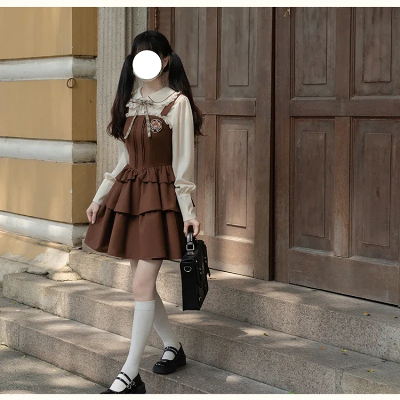 Рубашка с длинным рукавом и воротником листья лотоса