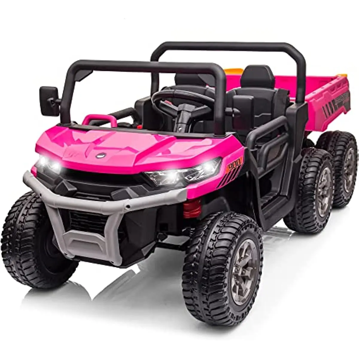 

6X6 24V 2 Seater Kids UTV with Dump Bed Battery Powered Ride On Toys Car with Remote Control 4WD Electric Side by Side Buggy