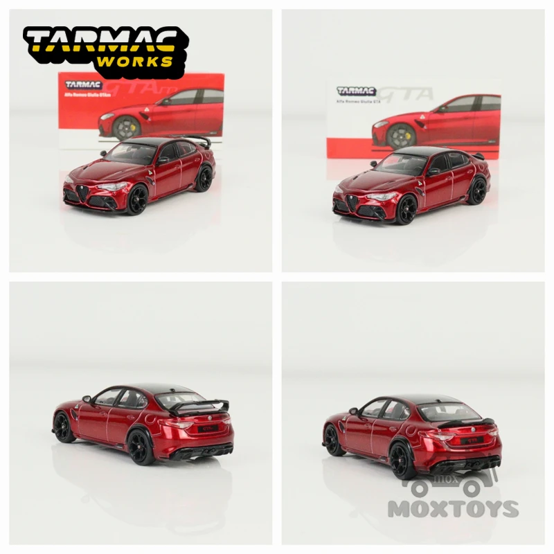 

Tarmac Work 1:64 Alfa Romeo Джулия красный металлик GTAm GT Wing /GTA утиный хвост литая модель автомобиля