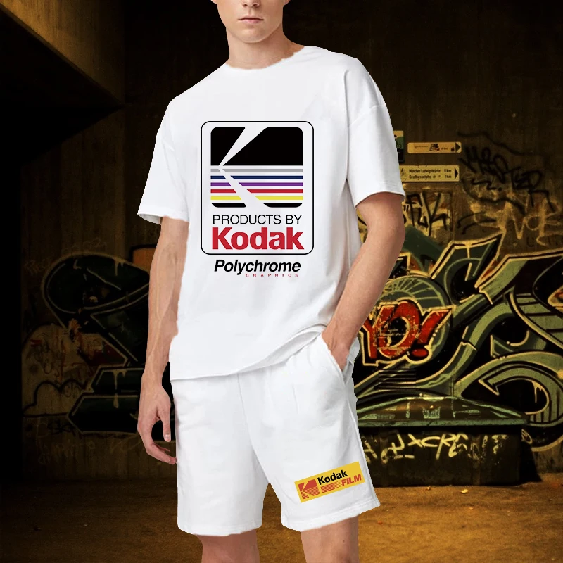 2023 Luxury Brand T Shirts Suits Men Sport Korean Style High Quality Outfit Sportwear Oversized Cotton 2 Piece Tops Shorts Sets