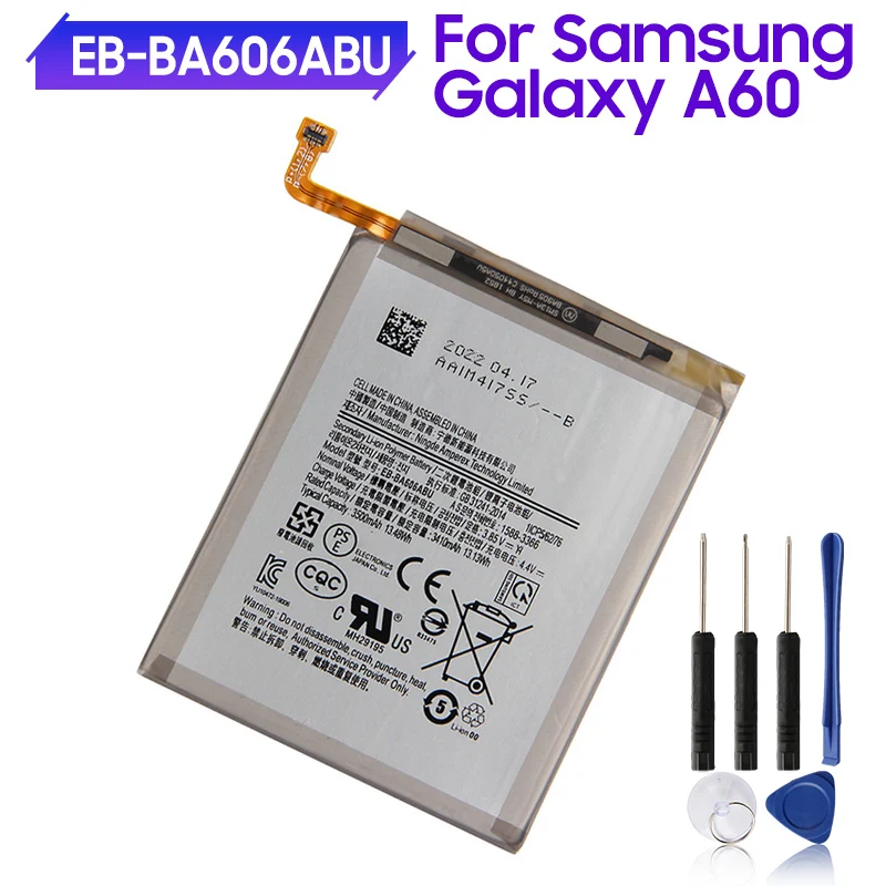 

Phone Battery EB-BA606ABU For Samsung Galaxy A60 Replacement Battery Batteries Capacity 3500mAh Galaxy M40
