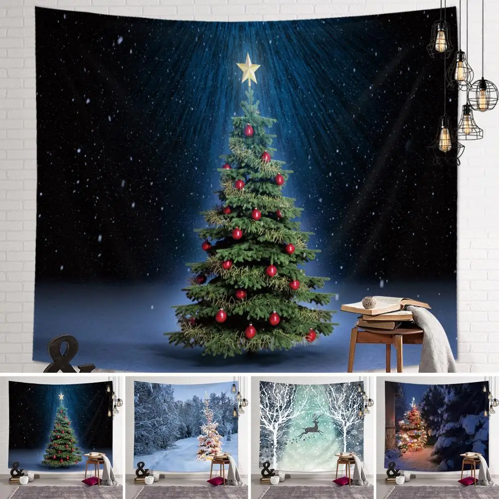 

Wall Tapestry Exquisite Portable Wall Hanging Tapestry Christmas Background Cloth Hanging Tapestry Hanging Blanket 1 Set