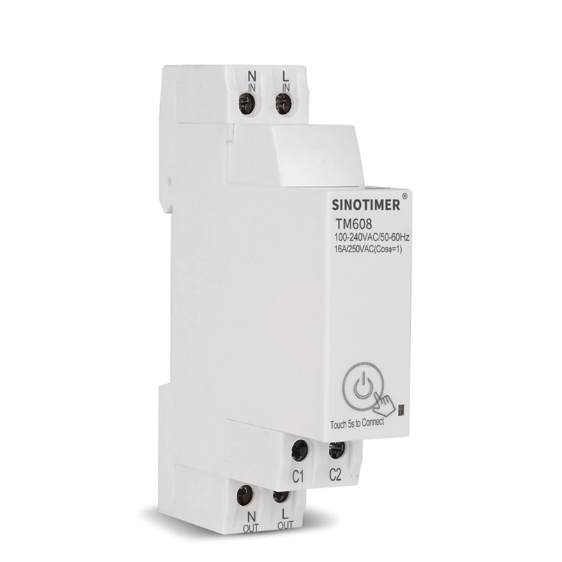 

SINOTIMER 1 Piece Single-Phase Energy Meter TM608 Smart Wifi Single-Phase Energy Meter 16A 100-240V
