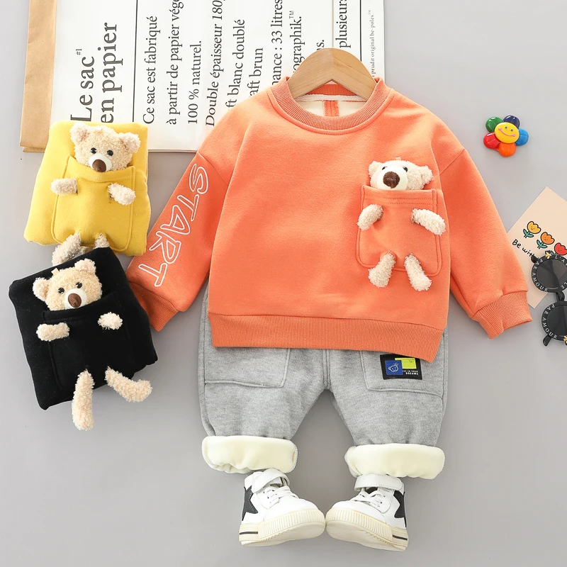 

XET-Baby clothes Winter Boys Girls Clothes Baby Boys Girls Long Sleeve cute cartoon animal prints