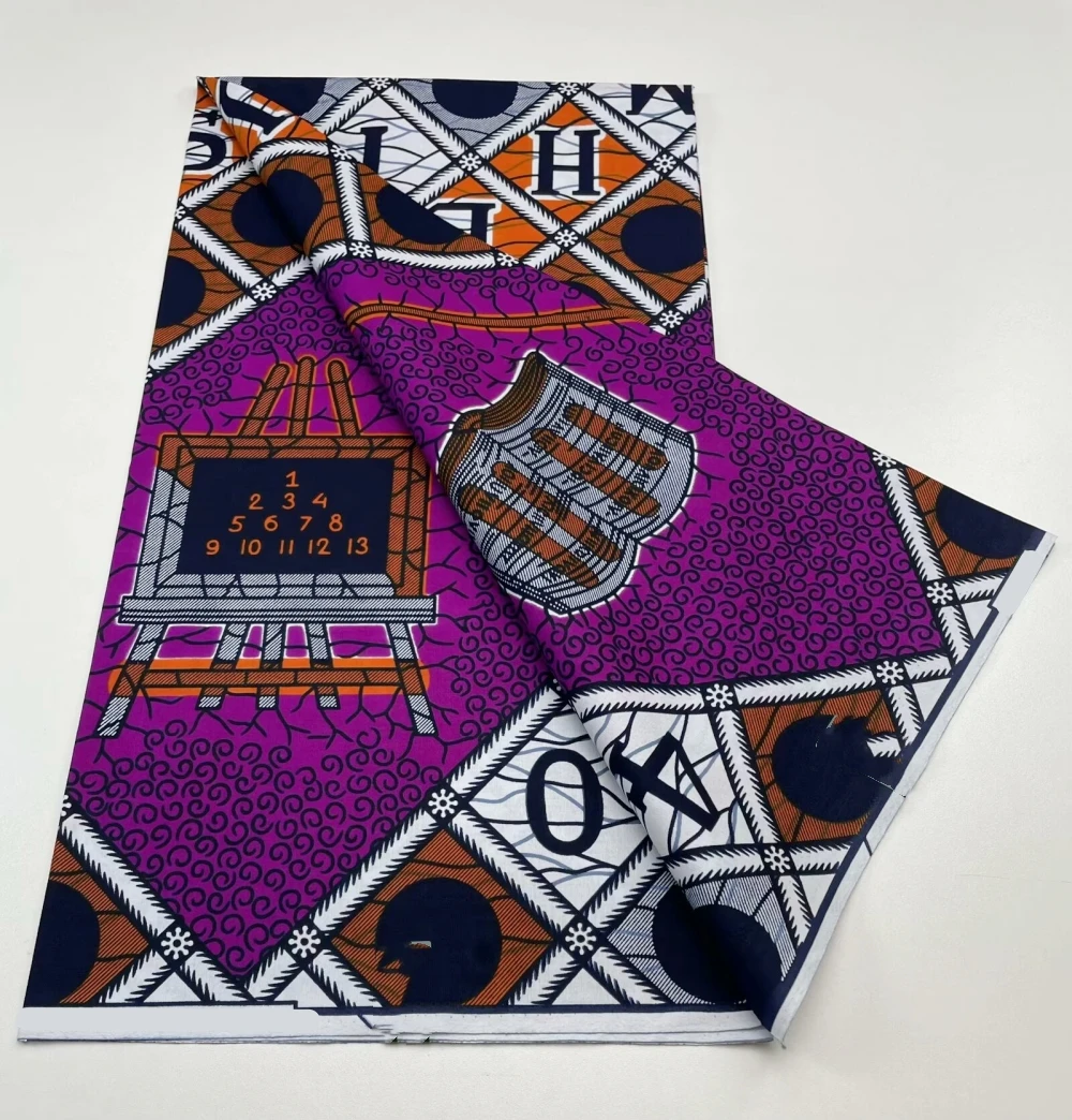 Африканская восковая ткань 100% хлопок настоящая анкарская блочный принт батик