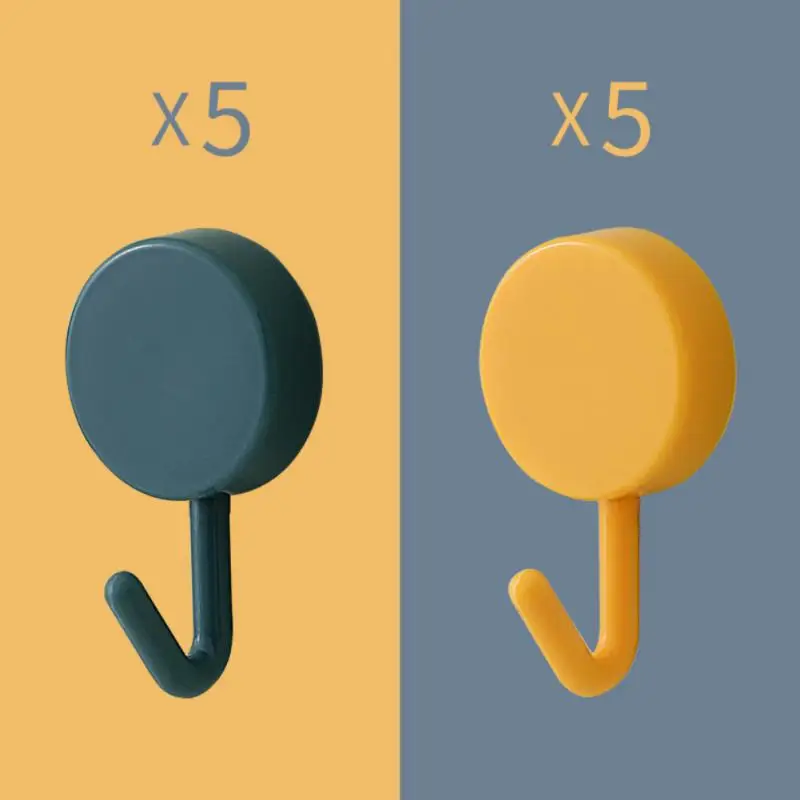 

10 шт. вешалки для хранения, вешалка для хранения, простой крючок для пальто, сумки, ключей, настенный круглый маленький крючок, Сэкономьте ме...