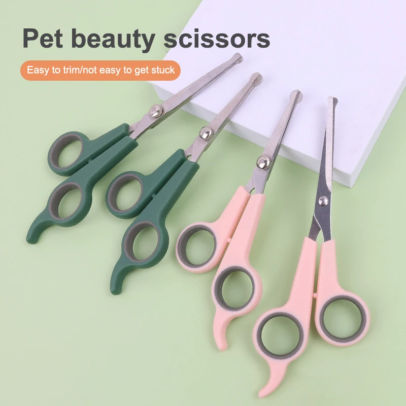 

Pet Hair Scissor Stainless Steel Pet Grooming Scissors with Round Tip Hair Cutting Tools for Dogs Cats Professional Tool