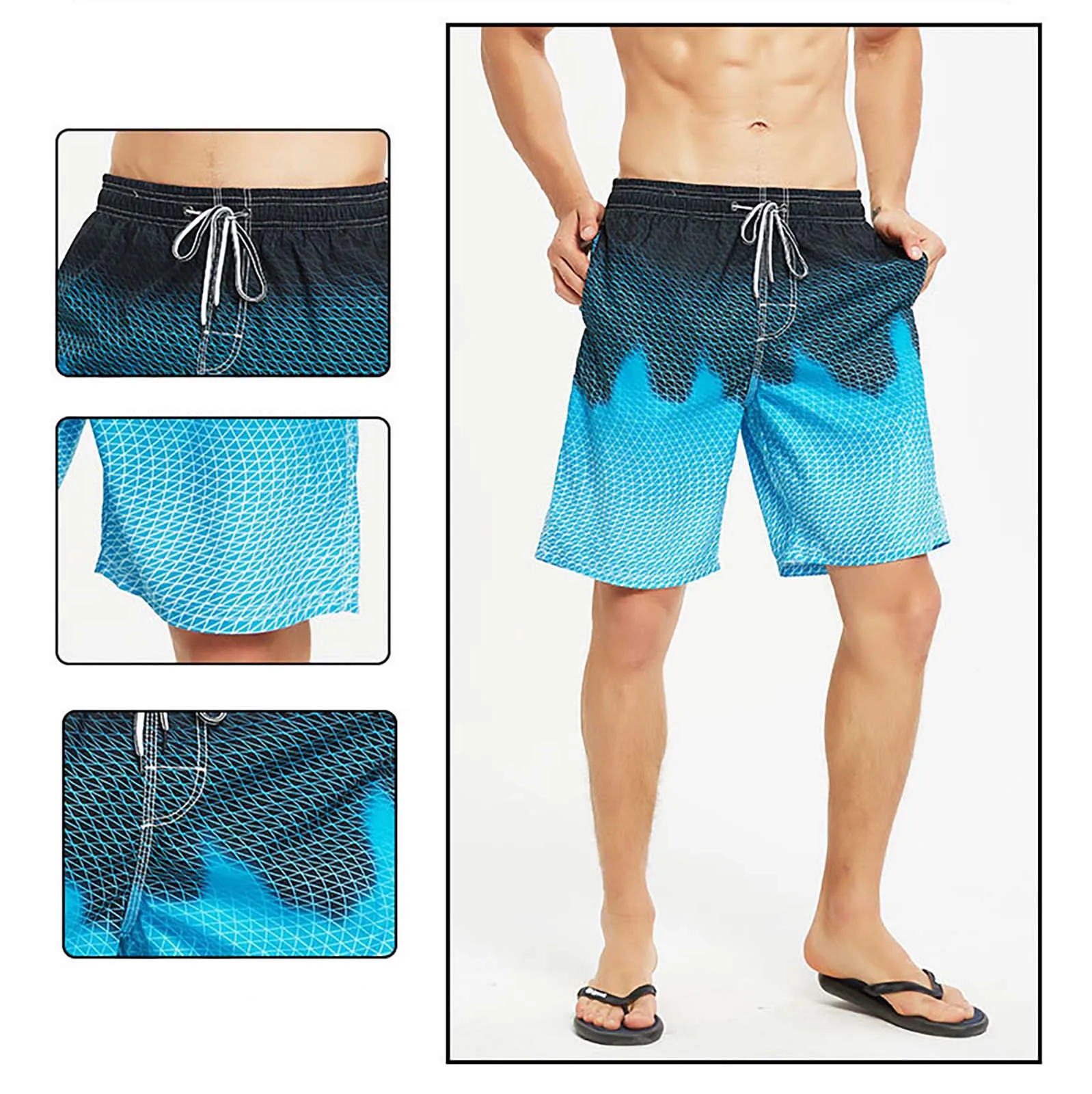 

Повседневные брифы из разноцветной сетчатой ткани, летние быстросохнущие дышащие мужские шорты, повседневная одежда, шорты 2023