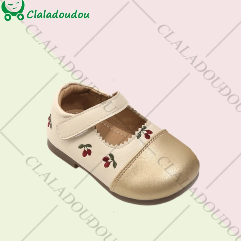 

Брендовая детская Классическая обувь для девочек, модная кожаная обувь с нашивками для малышей, осень, весна, день рождения, свадебная детская обувь