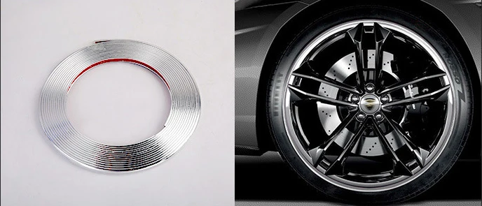 

8-метровая Защитная Наклейка Для Автомобильных Дисков, Цветная Декоративная Полоса, Резиновый Молдинг Для Защиты Кромки