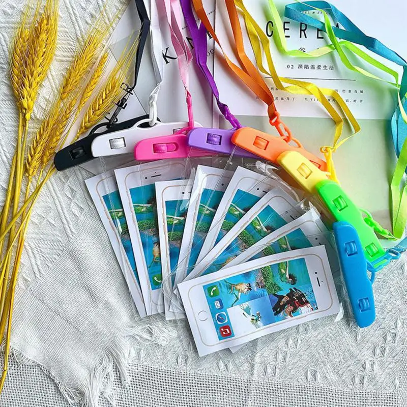 

New Waterproof Intelligent Touch-screen Swimming Waterproof PVC Transparent Waterproof Bag Wholesale Mobile Phone Cover