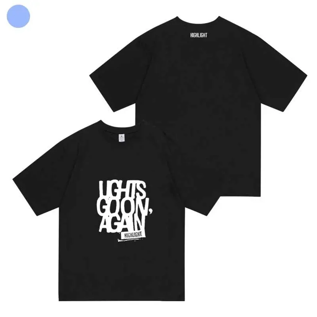 Футболка HIGHLIGHT2024 Kpop Y2K Женская хлопковая с рукавом летучая мышь в стиле оверсайз