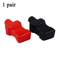 2pcs battery terminal cover accessories battery terminal cover automatic replacement kit wear resistant and durable black red