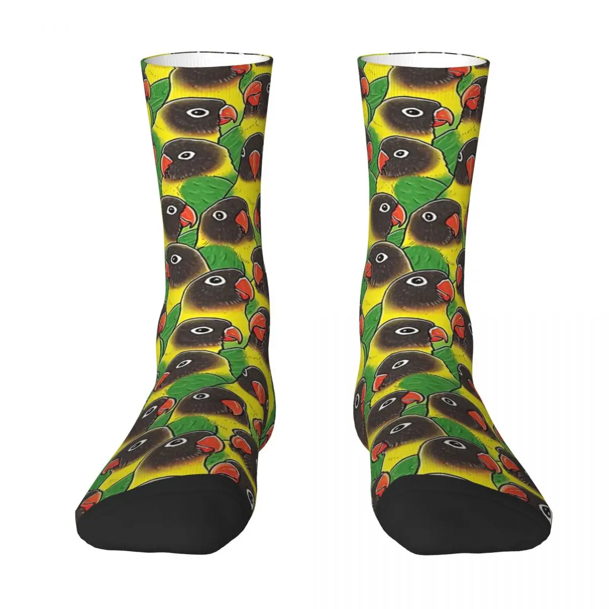 Yellow-collared Masked Lovebird Adult Socks,Unisex socks,men Socks women Socks