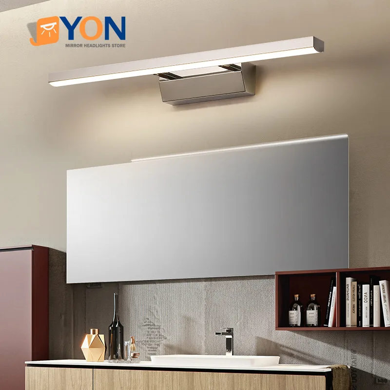 

LED Mirror Light Aluminum Adjustable Bathroom Toilet Waterproof Anti-fog Mirror Cabinet Painting Wall Modern Minimalistic Lamp
