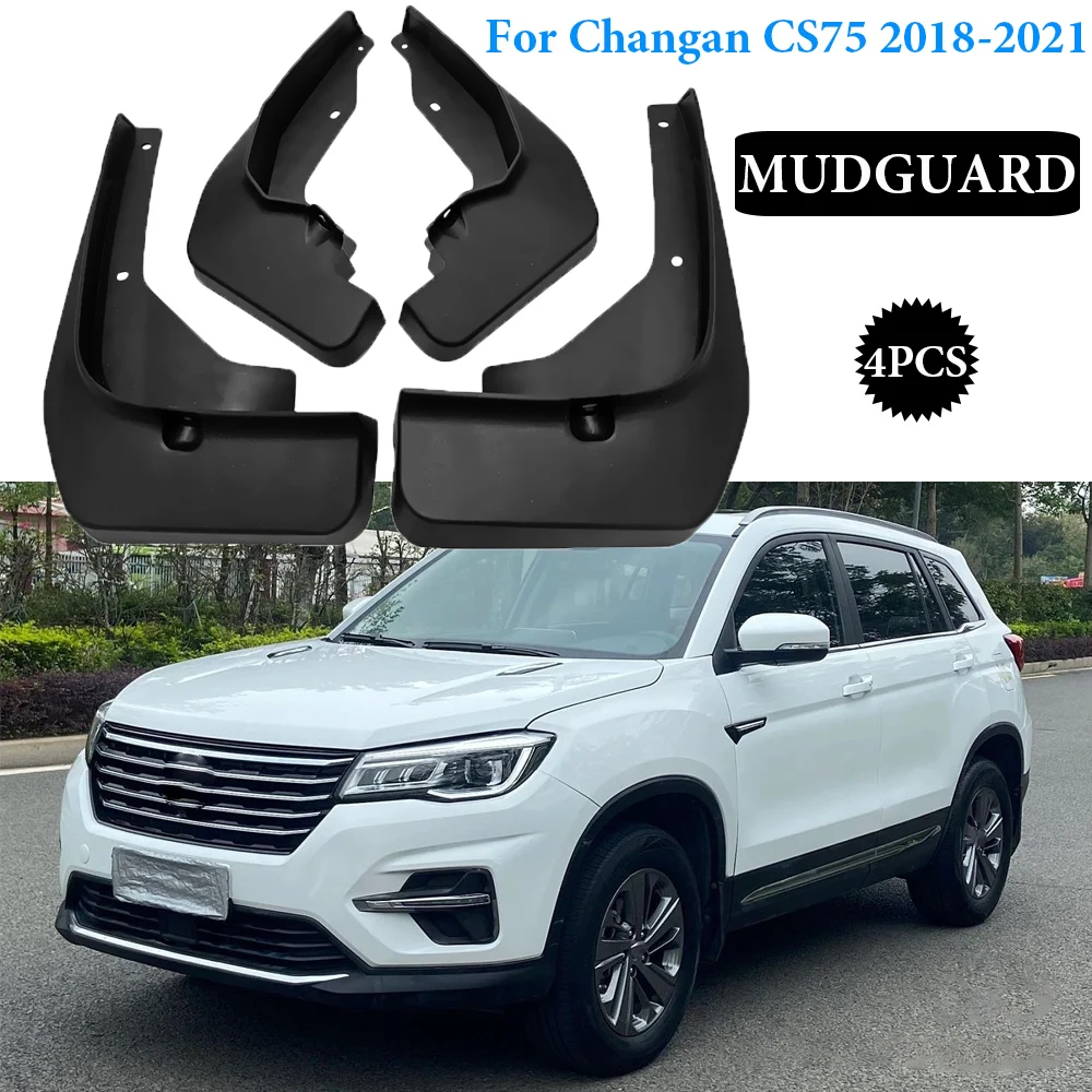 

High quality Molded Mud Flaps For Changan CS75 2018-2021 Mudflaps Splash Guards Mud Flap Front Rear Mudguards