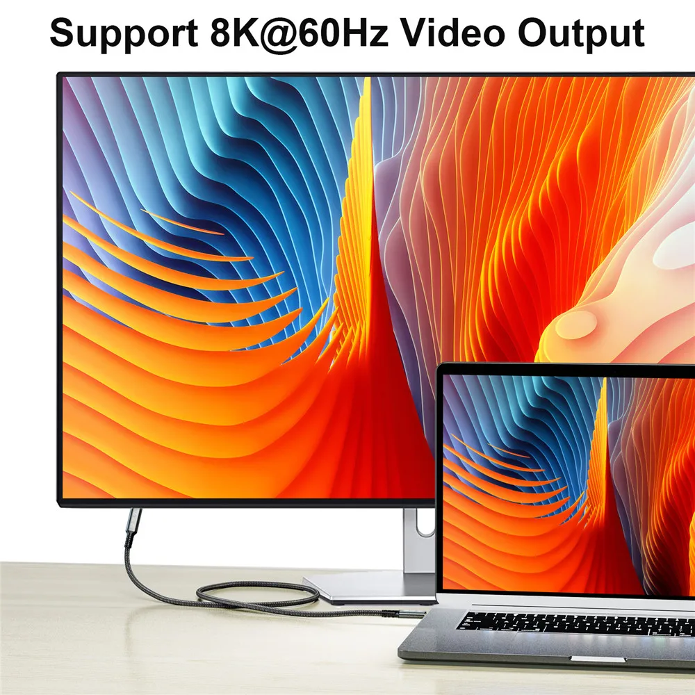 Удлинительный кабель USB Type-C 40 Гбит/с 100 Вт 8 к |