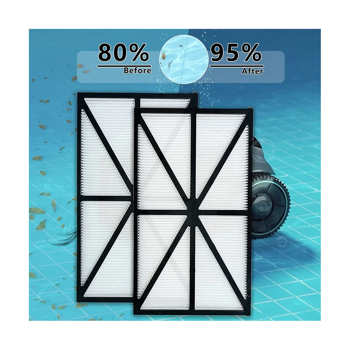 Фильтры для очистки бассейна 4 шт. моющиеся RCX70101 Tigershark Sharkvac аксессуары Aquavac