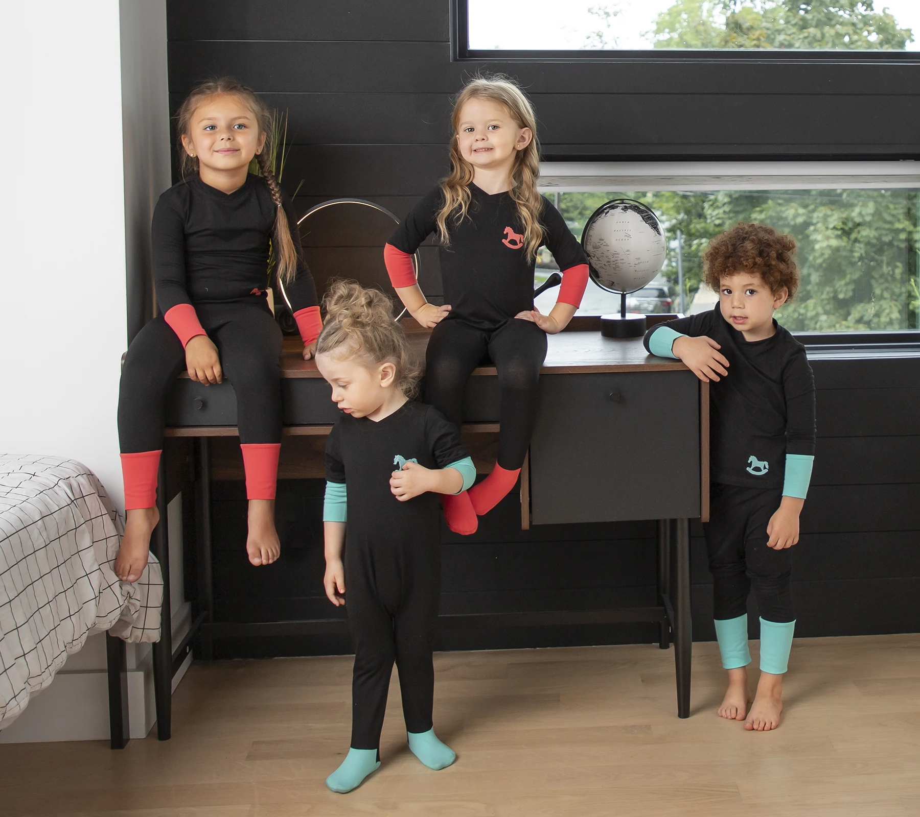 Ali-Plus детская хлопковая коллекция с вышивкой семейные спички одежда пижамы для