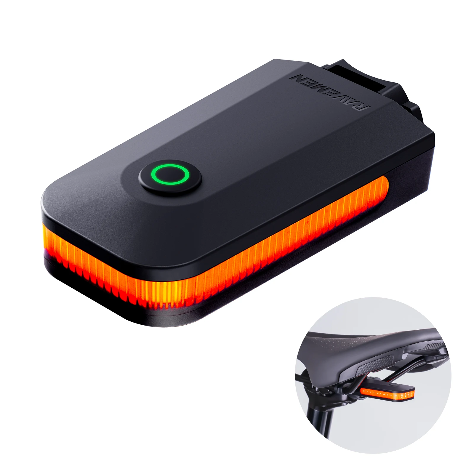 Комплект велосипедных фонарей RAVEMEN FR1000 для Garmin Wahoo Bryton GPS CL01, задний фонарь, перезаряжаемый комплект передних и задних фонарей для велосипеда (art.: 3920d2d105cee) - 3920d2d105cee