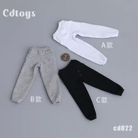 16 scale mini sports casual trousers sweatpants with logo model for 12 inch female solider body