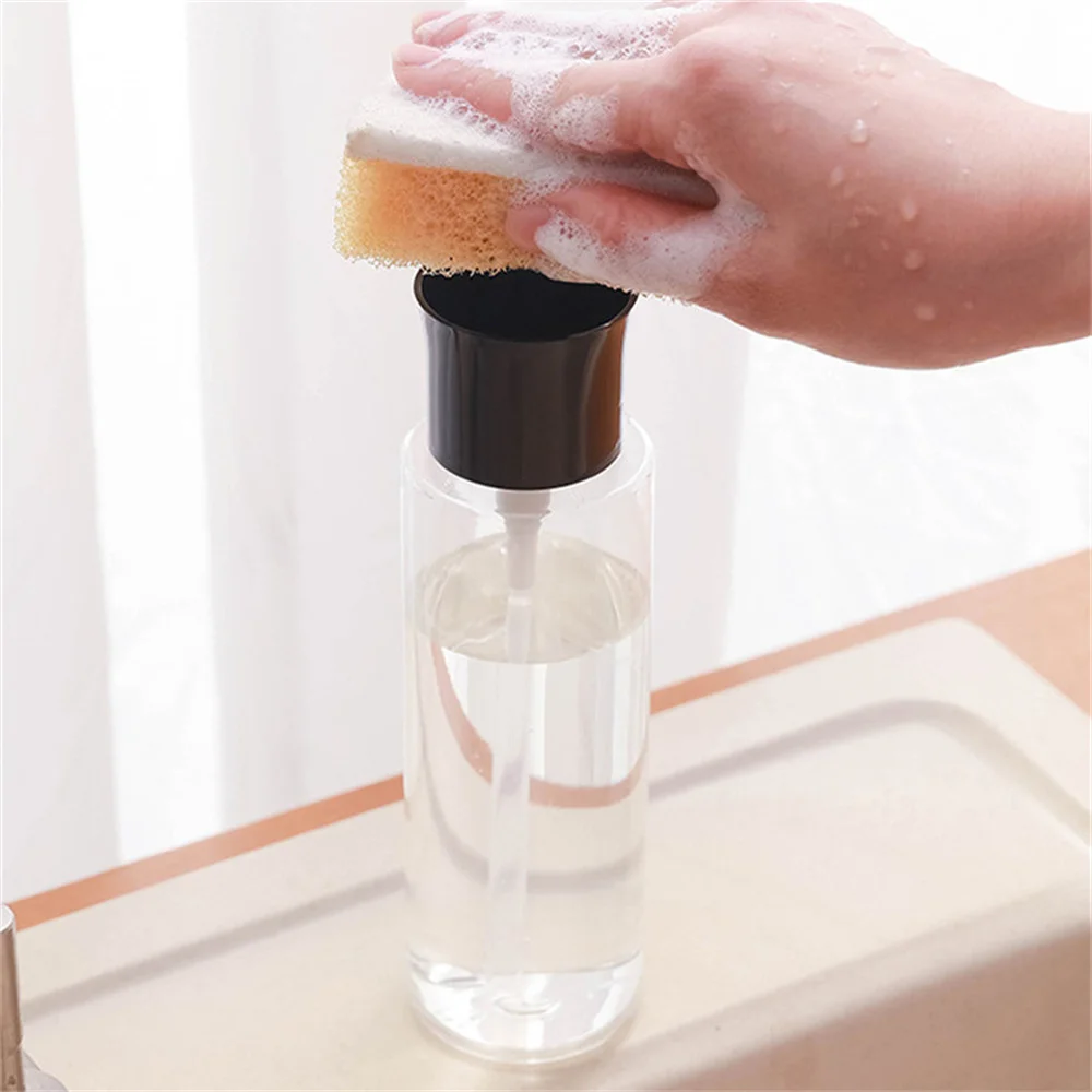 

Multifunctional Portable Travel Press Out Liquid Bottle Transparent Plastic Makeup Lotion Hydraulic Access Storage Bottle