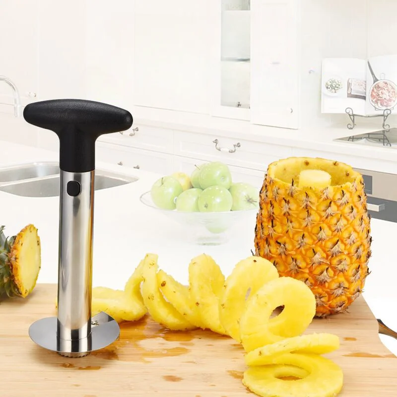 

Stainless Steel Pineapple Corer Slicer Spiral Cutter Fruit Corer Peeler Stem Remover Blades for Easy Coring Kitchen Tools