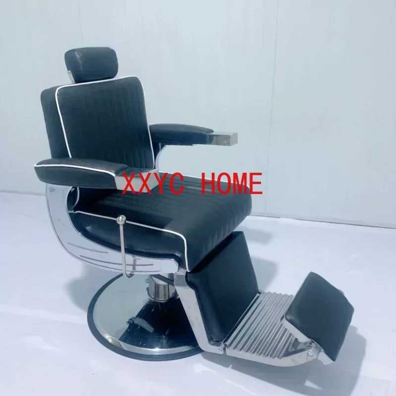 Luxury Equipment Barber Chairs Headrest Adjustable Barbershop Recliner Chair Swivel Silla Barberia Beauty FurnitureQF50BC