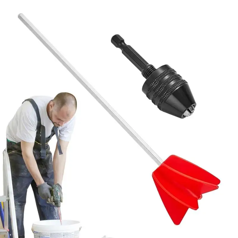 

Power Concrete Mixers Faster 5 Leaves Metal Paddle Mixer Anti-Rust Grout Mixers Mortar Mixer For Colorants Ceramic Glaze Paint