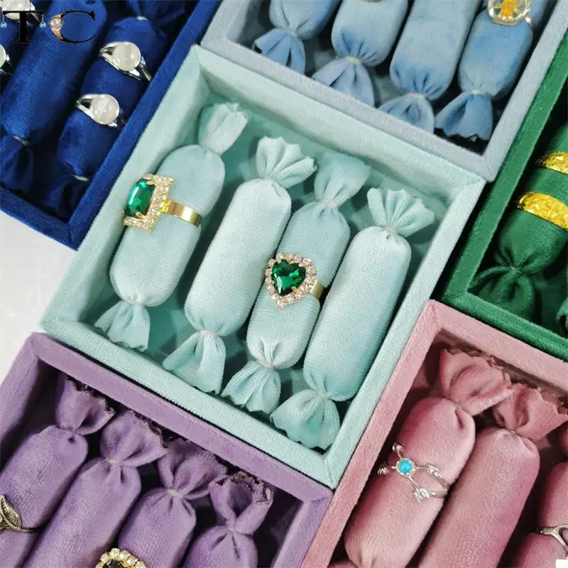 Вельветовая Подставка для хранения колец серег браслетов подвесок ожерелий