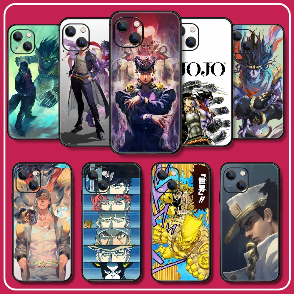 

JoJos Bizarre Adventure Silicone TPU Phone Case For iPhone 6 6S 7 8 11 12 13 14 Se X Xs Xr Pro Max Plus Mini TPU Soft Cover