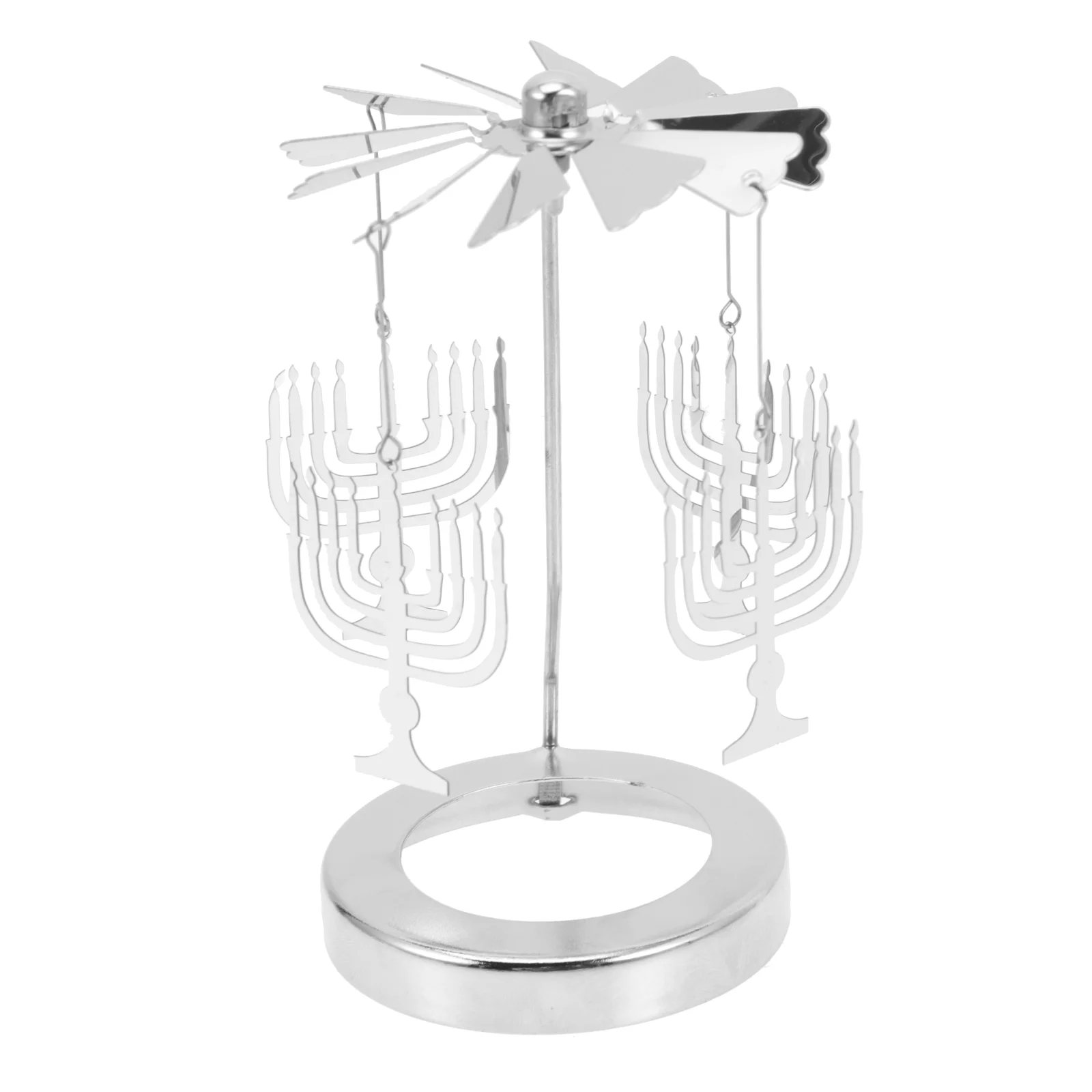 

Rotating Candlestick Wedding Day Party Candle Accessory Desktop Ornament