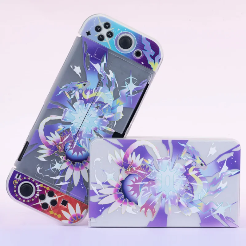 

Transparent TPU Soft Cover Skin TV Dock Protective Case for Nintendo Switch Oled NS Console Shell Joy-Con Controller Protector
