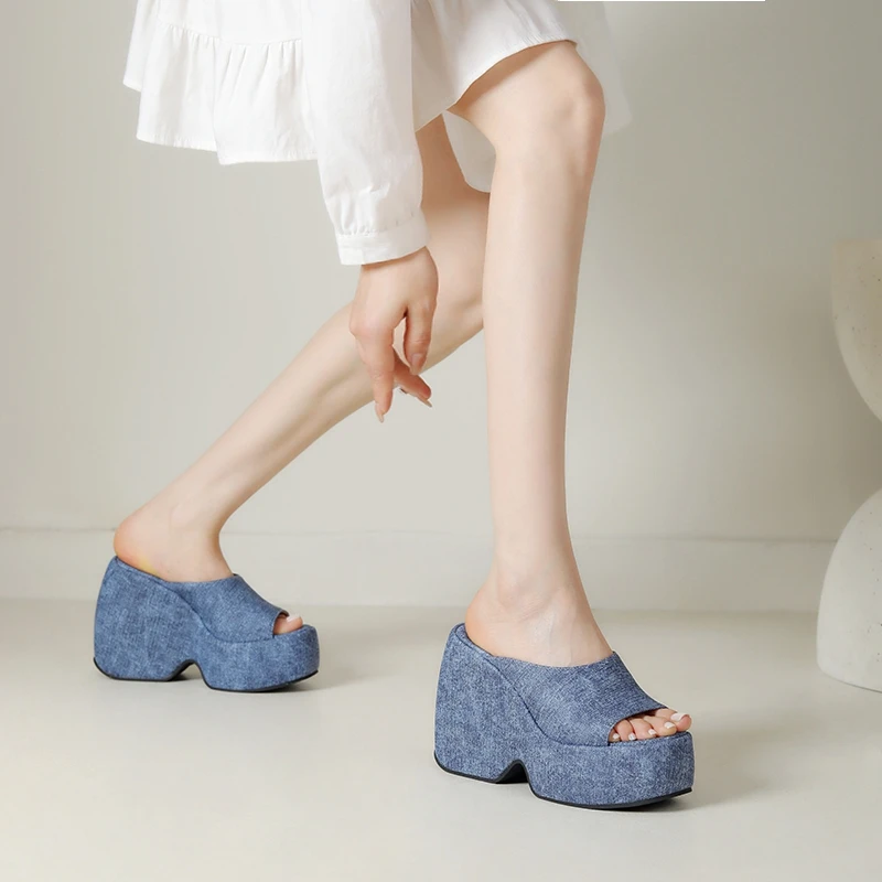 Girseaby брендовые женские сандалии с открытым носком без шнуровки на танкетке