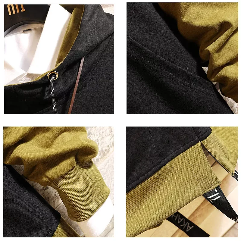 

2023New Fashion Brand Men Hoodies 2020 Spring Autumn Casual Patchwork Hoodies Sweatshirts Men Hip hop Hoodies Sweatshirt Tops