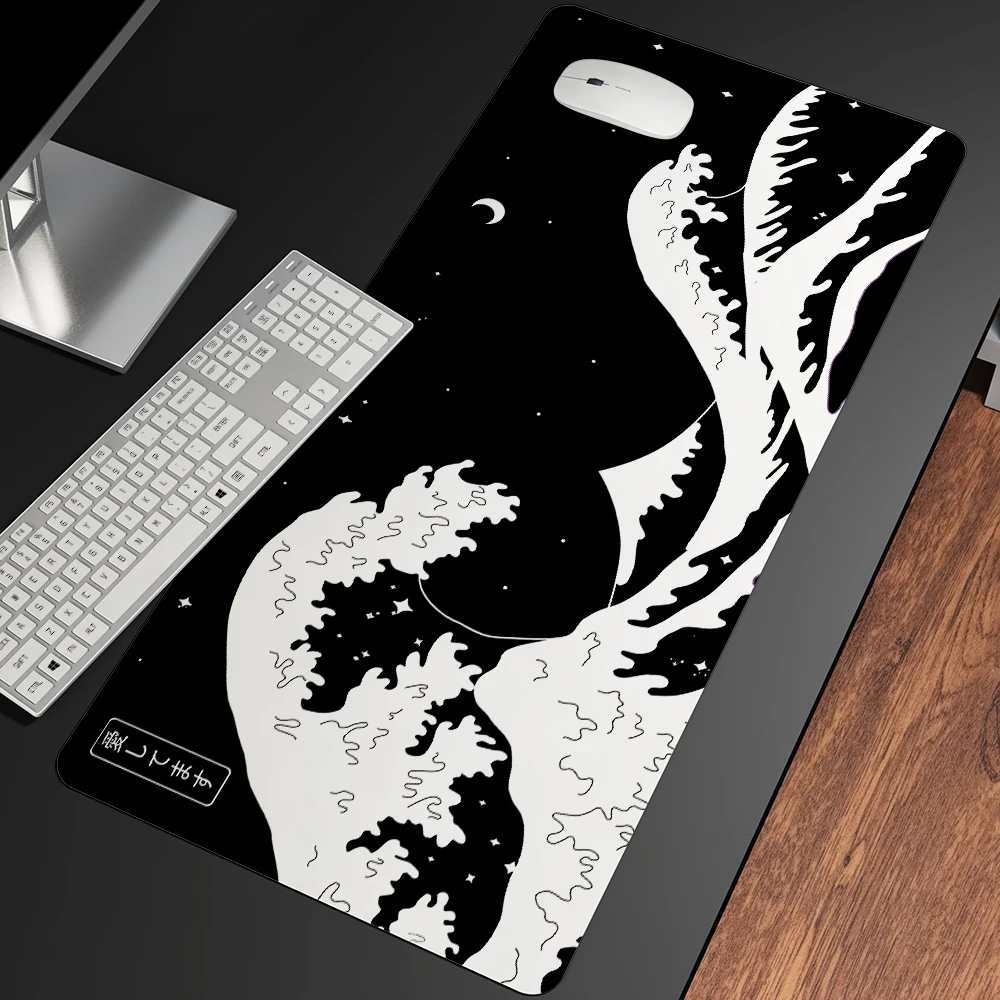 

Great Wave Off Art Large Size Mouse Pad Natural Rubber PC Computer Gaming Mousepad Desk Mat Locking Edge for CS GO LOL