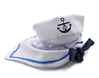 new pet clothing dog cat hat sailors suit navy suit nautical suit cape manufacturer