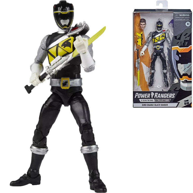

Power Rangers Hasbro Lightning Collection 6 Inch Dino Charge Black Ranger Premium Collectible Toy New Original with Accessories