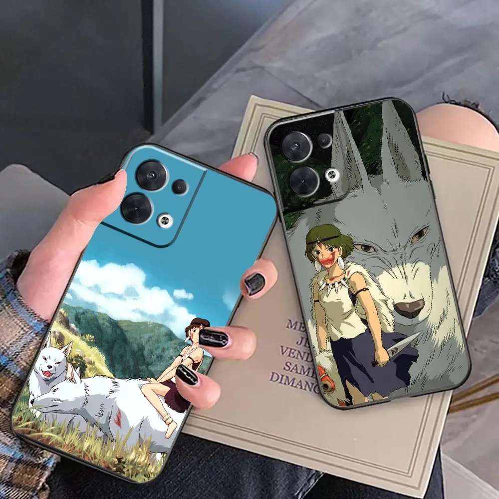 

Case For OPPO RENO 10 8 8T 7 7Z 6 6Z 5 4 3 2 2F PRO PLUS 4G FIND X2 X3 X5 5G Case Capa Funda Coque Para Princess Mononoke