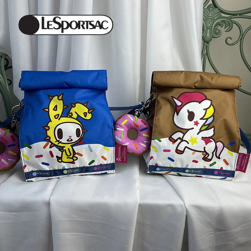 

Kawaii Lesportsac Сумка-тоут аксессуары Милая аниме легкая женская сумка с принтом сумка через плечо сумка на плечо для девушек Подарок