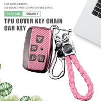soft tpu car remote key case cover holder shell for land rover a9 range rover freelander 2 3 evoque discovery sport key chains