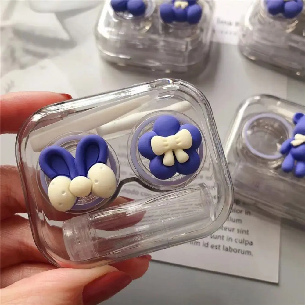 

Accessaries Transparent Beauty Tool Bowknot Lens Storage Box Lens Partner Box Contact Lens Case Contact Lens Container