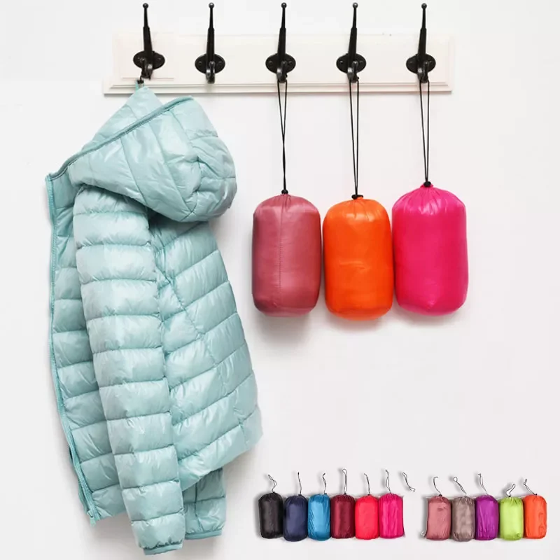 

Пуховик женский зимний ульсветильник с капюшоном и длинным рукавом