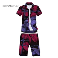 2 pieces set african clothes men print bright wax tops with short pants t shirt and shorts ankara man african clothing wyn892