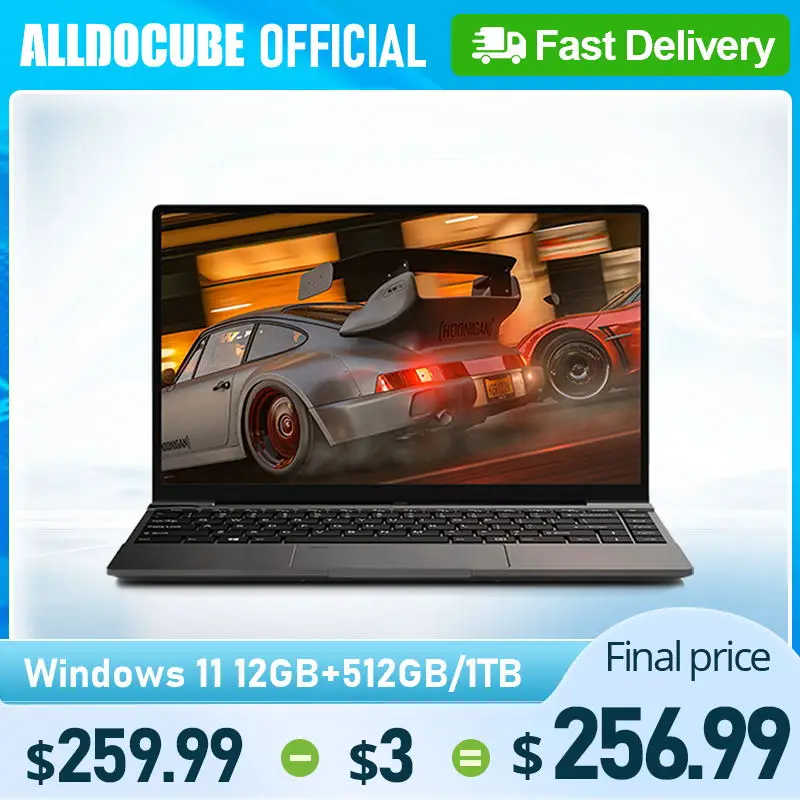 

Alldocube GT Book ноутбук с 14-дюймовым дисплеем, четырёхъядерным процессором, ОЗУ 12 Гб, ПЗУ 512 ГБ, Windows 11 N5100