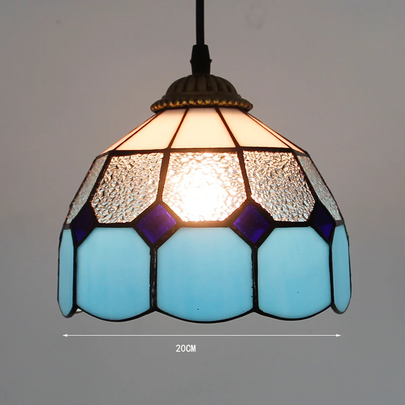 Подвесные осветительные приборы для столовой винтажные Ретро витражные оттенки