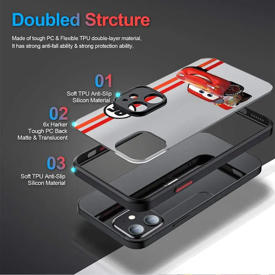 Чехол для телефона Lightning McQueen iPhone 16 13 12 15 14 11 Plus Pro Max Mini X XS XR 7 8 SE чехол